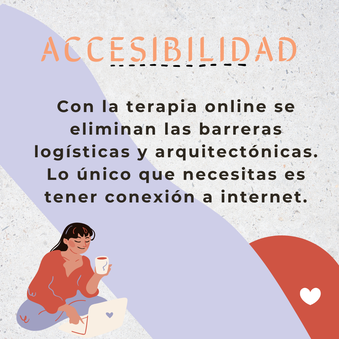 Terapia online que evita los problemas de accesibilidad y elimina las barreras arquitectónicas